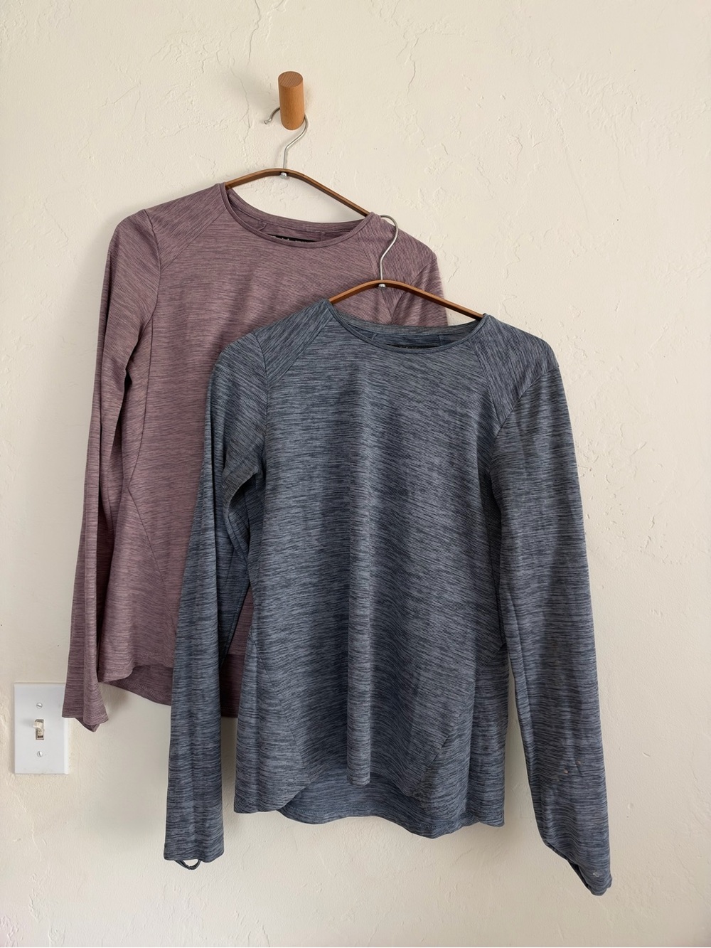 Pair of REI CO-OP Long-Sleeve Crewneck Tops